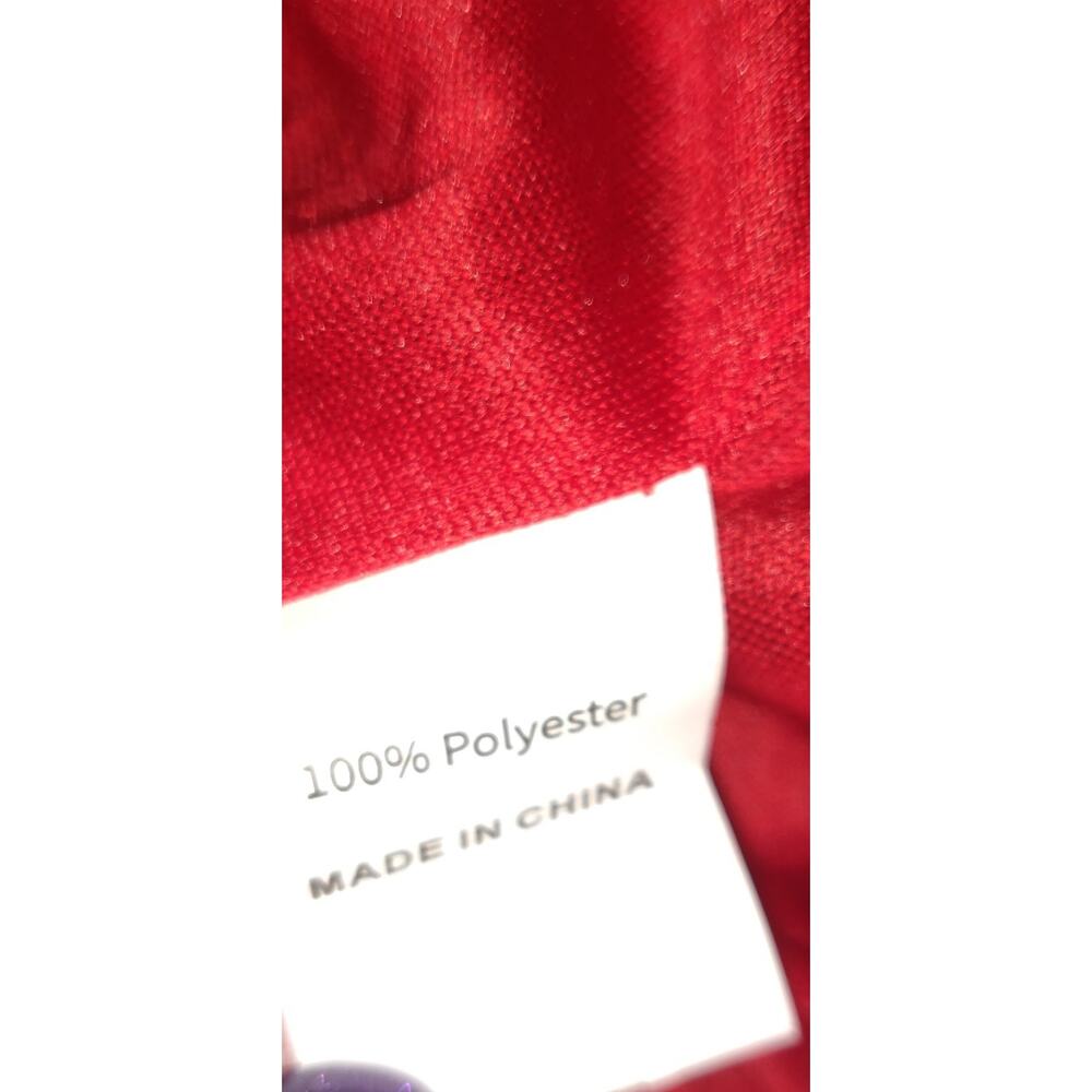 Maner Red Sequinned Top PLUS Sz 4 XL Heavily Embellished Stretchy Holiday Lined - Picture 6 of 16